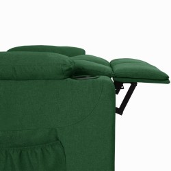 Fauteuil inclinable Vert foncé Tissu 