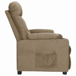Fauteuil inclinable Taupe Tissu 
