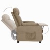 Fauteuil inclinable Taupe Tissu 