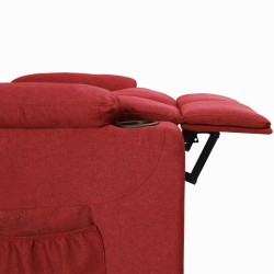 Fauteuil inclinable Rouge bordeaux Tissu 
