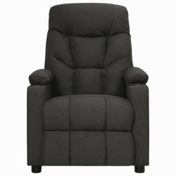 Fauteuil inclinable Noir Tissu 