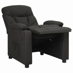 Fauteuil inclinable Noir Tissu 