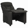 Fauteuil inclinable Noir Tissu 