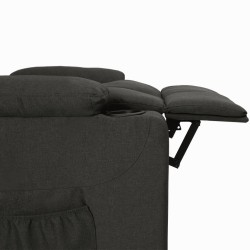 Fauteuil inclinable Noir Tissu 