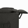 Fauteuil inclinable Noir Tissu 