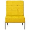 Chaise de relaxation 65x79x87 cm Jaune moutarde Velours 