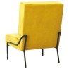 Chaise de relaxation 65x79x87 cm Jaune moutarde Velours 