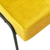Chaise de relaxation 65x79x87 cm Jaune moutarde Velours 
