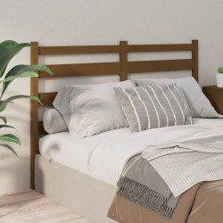 Tête de lit Marron miel 141x4x100 cm Bois massif de pin 