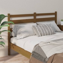 Tête de lit Marron miel 141x4x100 cm Bois massif de pin 