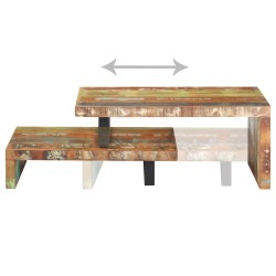 Ensemble de table basse 2 pcs Bois de récupération massif 