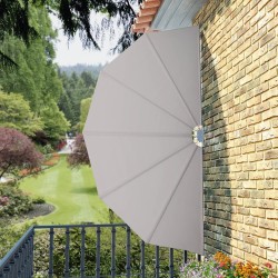 Auvent latéral pliable de terrasse Crème 160 cm  