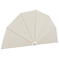 Auvent latéral pliable de terrasse Crème 160 cm  