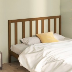 Tête de lit Marron miel 141x4x100 cm Bois massif de pin 