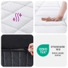 Matelas à ressorts ensachés moyen plus 70x200 cm 
