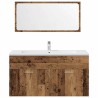 Ensemble de meubles salle de bain 3 pcs bois d'ingénierie 