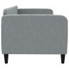 Lit de repos sans matelas gris clair 80x200 cm tissu 
