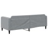 Lit de repos sans matelas gris clair 80x200 cm tissu 