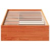 Lit de jour sans matelas cire marron 90x200 cm bois pin massif 