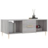 Table basse sonoma gris 102x50x40 cm bois d'ingénierie 
