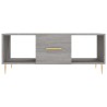 Table basse sonoma gris 102x50x40 cm bois d'ingénierie 