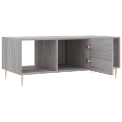 Table basse sonoma gris 102x50x40 cm bois d'ingénierie 