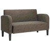 Canapé causeuse gris foncé 110 cm similicuir 