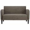 Canapé causeuse gris foncé 110 cm similicuir 