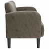 Canapé causeuse gris foncé 110 cm similicuir 