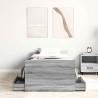 Cadre de lit sans matelas sonoma gris 90x190 cm 