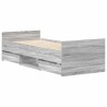 Cadre de lit sans matelas sonoma gris 90x190 cm 