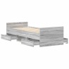 Cadre de lit sans matelas sonoma gris 90x190 cm 