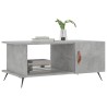 Table basse gris béton 90x50x40 cm bois d'ingénierie 