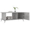 Table basse gris béton 90x50x40 cm bois d'ingénierie 