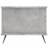 Table basse gris béton 90x50x40 cm bois d'ingénierie 