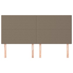 Têtes de lit 4 pcs Taupe 80x5x78/88 cm Tissu 