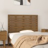Tête de lit murale Marron miel 81x3x63 cm Bois massif de pin 