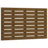 Tête de lit murale Marron miel 81x3x63 cm Bois massif de pin 