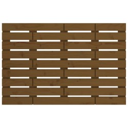 Tête de lit murale Marron miel 81x3x63 cm Bois massif de pin 