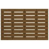 Tête de lit murale Marron miel 81x3x63 cm Bois massif de pin 
