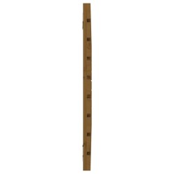 Tête de lit murale Marron miel 81x3x63 cm Bois massif de pin 