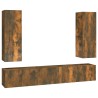 Ensemble de meubles TV 5 pcs Chêne fumé Bois d'ingénierie 