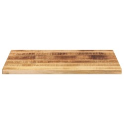 Dessus de table rectangulaire bois massif de manguier brut 