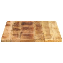 Dessus de table rectangulaire bois massif de manguier brut 