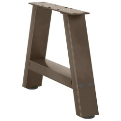 Pieds de table basse en forme de A, 2 pièces, 40 x (30-31) cm, acier 