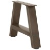 Pieds de table basse en forme de A, 2 pièces, 40 x (30-31) cm, acier 