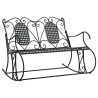 Banc à bascule 2 places 113 cm noir acier 