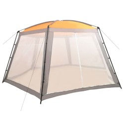 Tente de piscine Tissu 660x580x250 cm Gris 