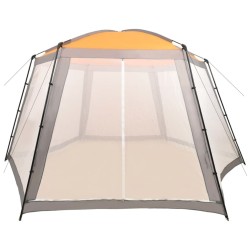 Tente de piscine Tissu 660x580x250 cm Gris 
