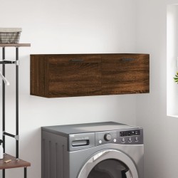 Armoire murale chêne marron 100x36,5x35 cm bois d'ingénierie 